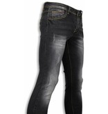 Black Ace Basic Jeans - Black Stone Washed Regular Fit - Black