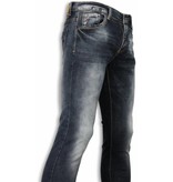 Black Ace Basic Jeans - Blue Stone Washed Regular Fit - Blue