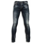 Black Ace Basic Jeans - Blue Stone Washed Regular Fit - Blue