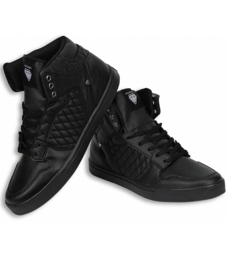 Cash Money Men Shoes -  Sneaker High - Jailor Full Black PU