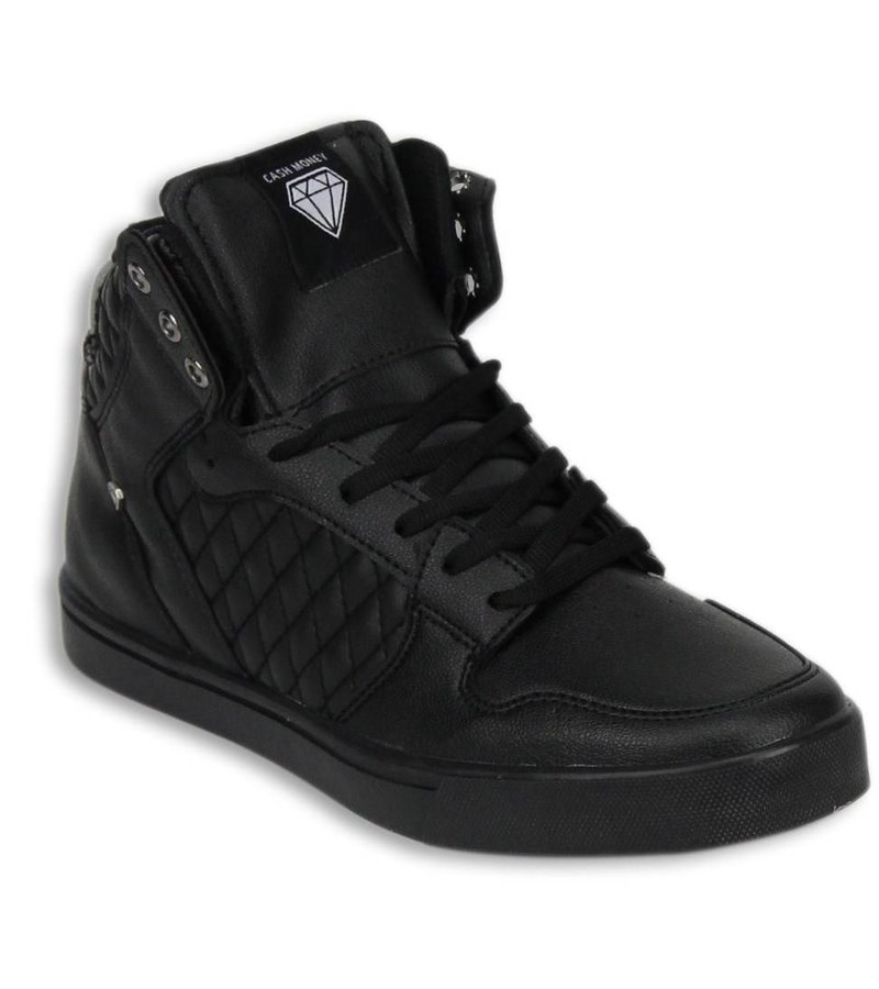 Cash Money Men Shoes -  Sneaker High - Jailor Full Black PU