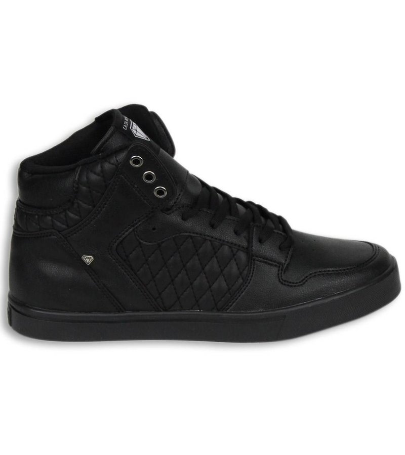Cash Money Men Shoes -  Sneaker High - Jailor Full Black PU