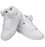 Cash Money Men Shoes -  Sneaker High - Jailor White Matt