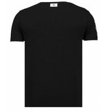 Local Fanatic Iron Man Popeye - Rhinestone T-shirt - Black