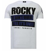 Local Fanatic Balboa - Rhinestone T-shirt - White