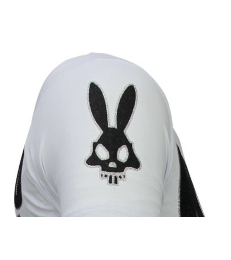 Local Fanatic Killer Bunny - Rhinestone T-shirt - White
