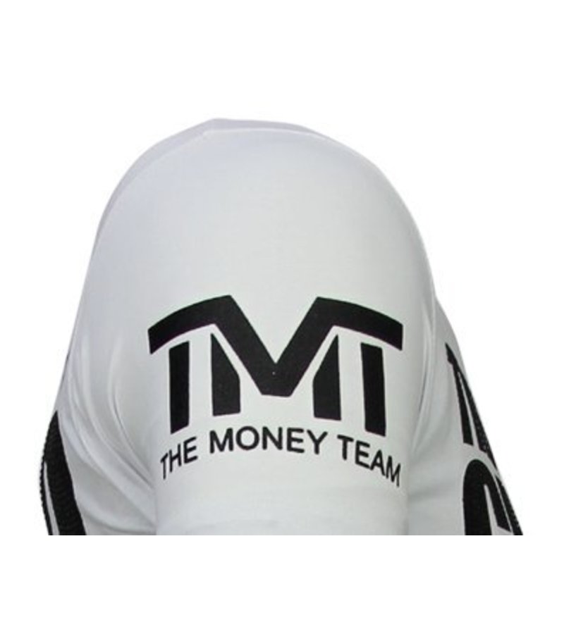 Local Fanatic Money Team Champ - Rhinestone T-shirt - White