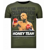 Local Fanatic Money Team Champ - Rhinestone T-shirt - Khaki