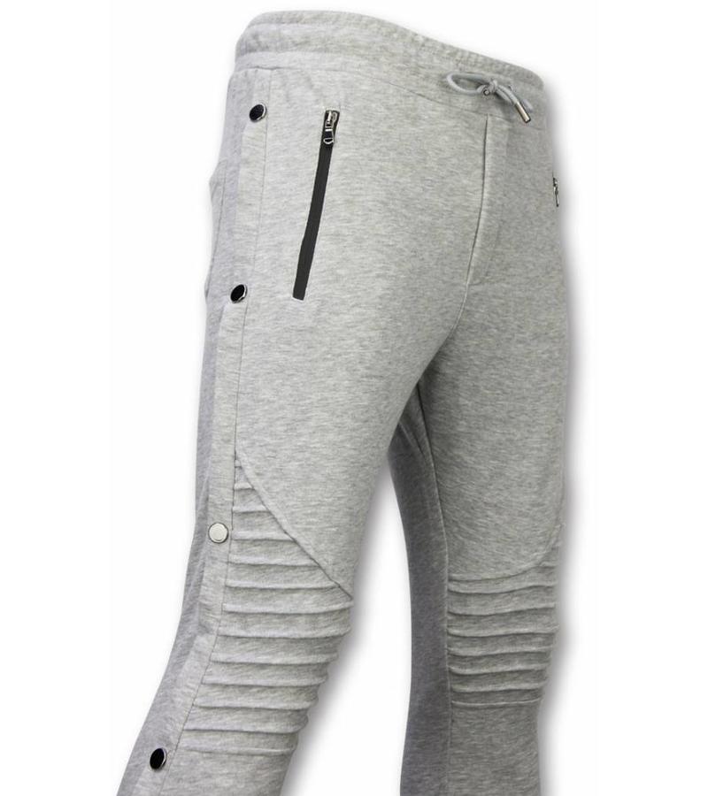 Enos Tracksuit - Basic Tracksuit with Buttons - Grey