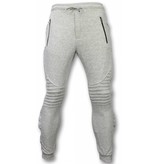 Enos Tracksuit - Basic Tracksuit with Buttons - Grey