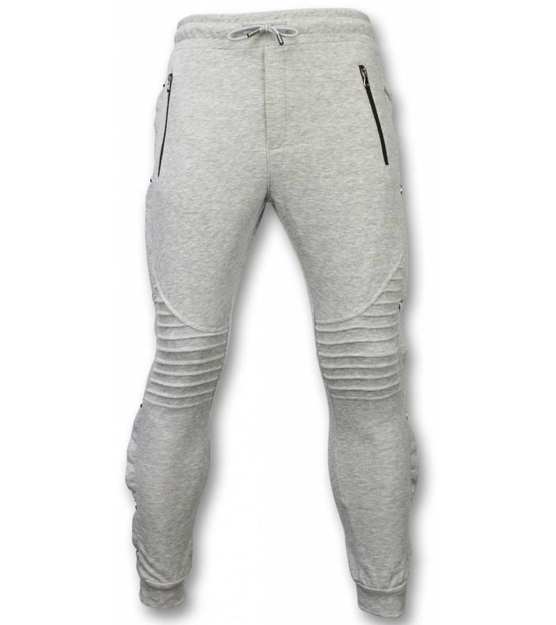 Enos Tracksuit - Basic Tracksuit with Buttons - Grey