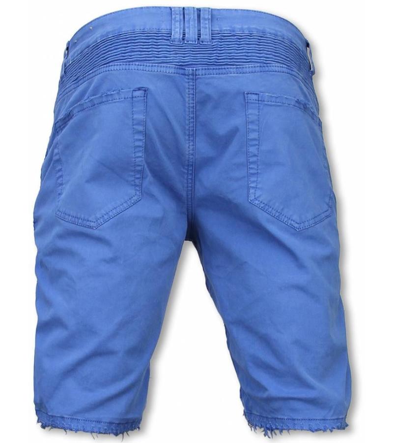 Enos Reppid Biker Men Shorts - Blue