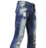 Justing Slim Fit Ripped Jeans - Blue