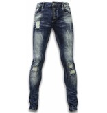 Justing Slim Fit Ripped Jeans - Blue