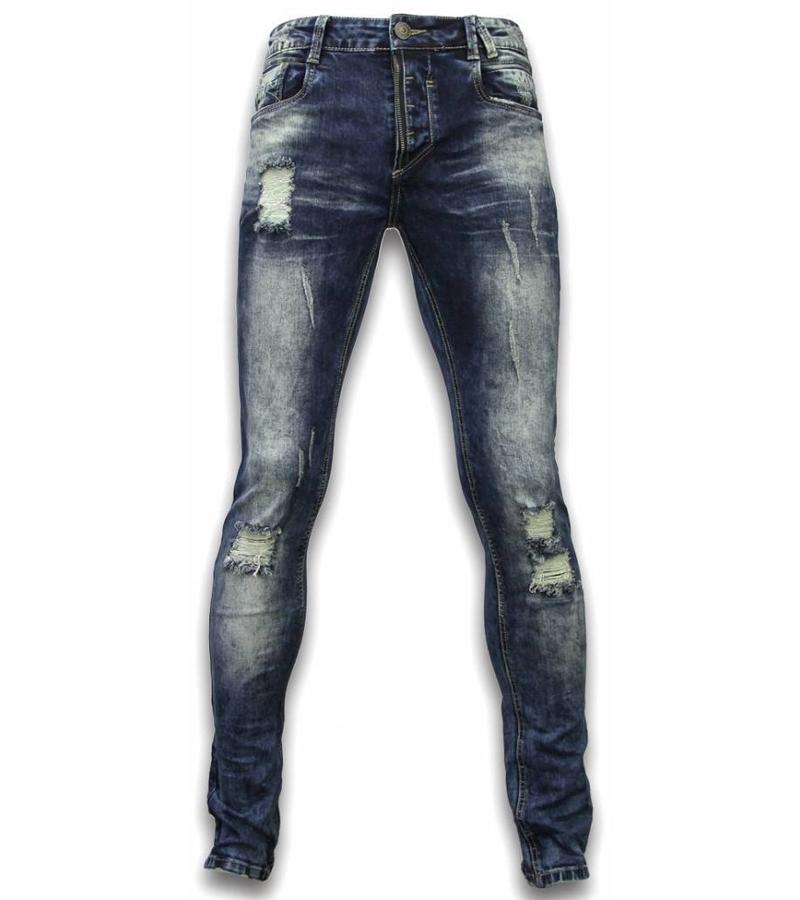 Justing Slim Fit Ripped Jeans - Blue