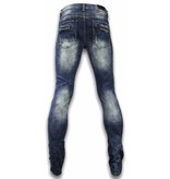 Justing Slim Fit Ripped Jeans - Blue