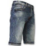 Black Ace Basic Short Pants For Men - Blue