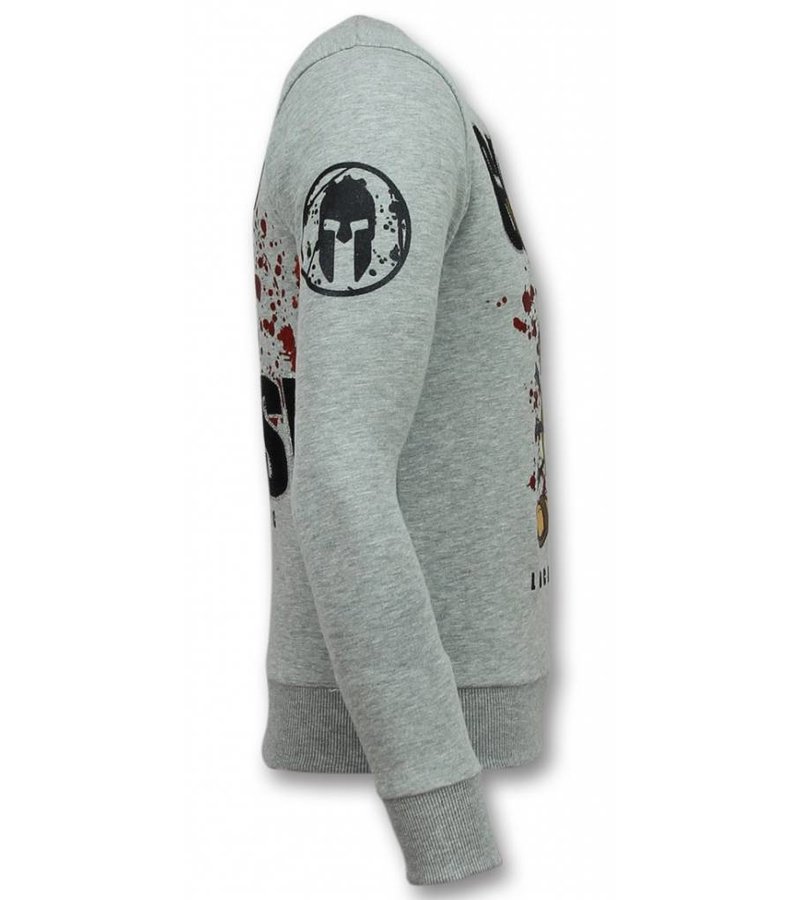 Local Fanatic Glory Marvin Spartacus Sweater Men - Grey