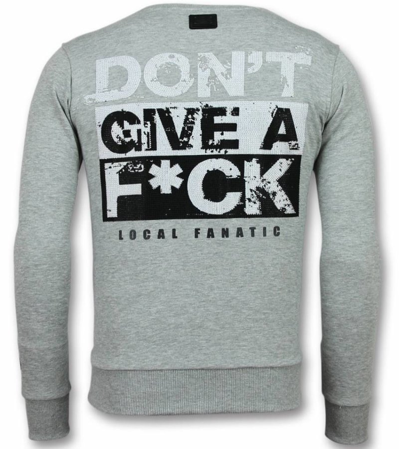 Local Fanatic MFCKR Sweater Cartoon Come At Me - Grey