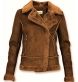 Z-design Women Lammy Coat Suede - Brown