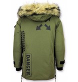 Enos Winter Jacket Fur Collar Men - Green