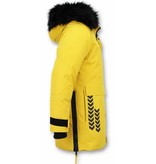 Enos Winter Jacket Fur Collar Men - Yellow