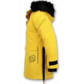 Enos Winter Jacket Fur Collar Men - Yellow