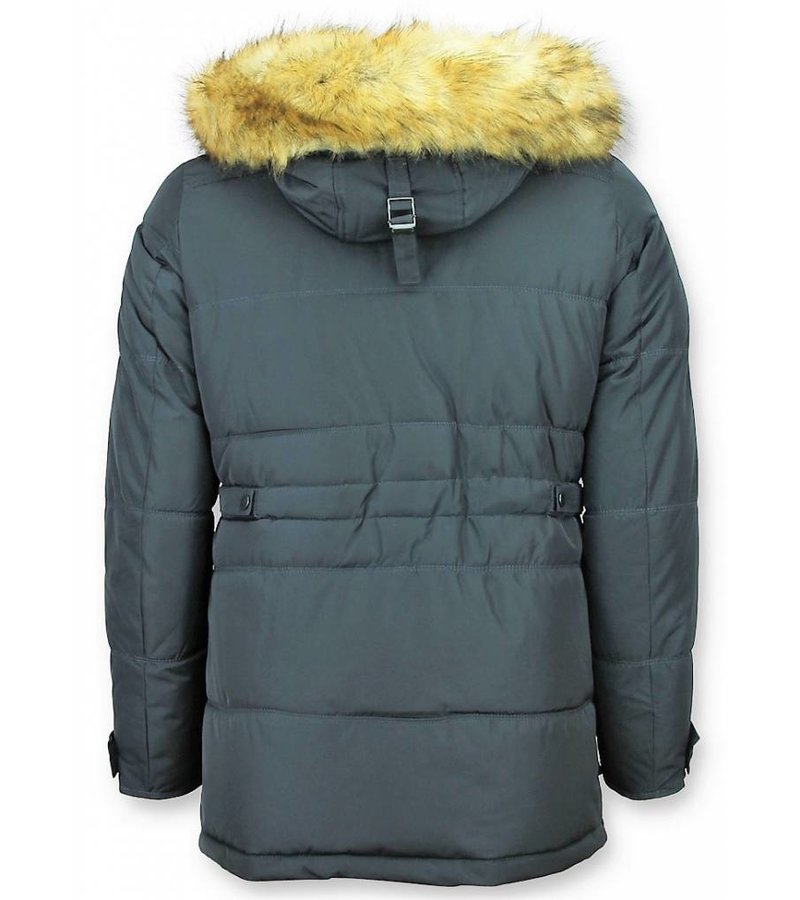 Enos Online Winter Coat For Men - Blue