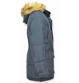 Enos Men's Winter Jackets With Hood - Blue