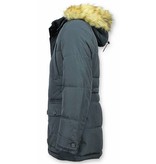 Enos Men's Winter Jackets With Hood - Blue