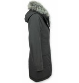 Macleria Long Parka Ladies Winter Coat - Black