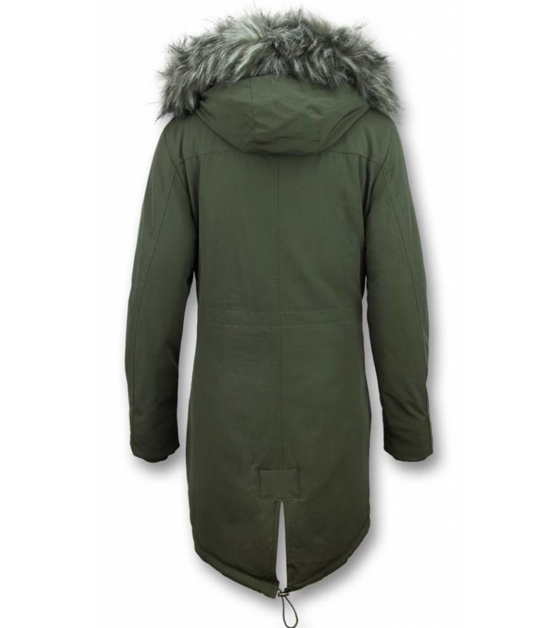 Macleria Long Parka Ladies Winter Coat - Green