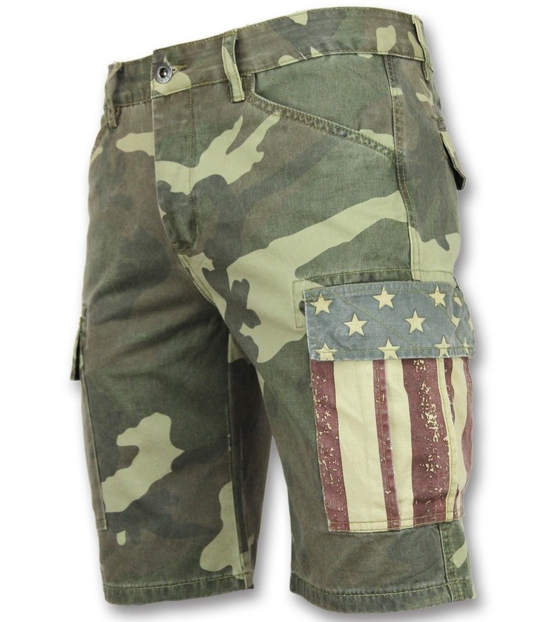 Enos Camouflage Shorts Pants Men - Green