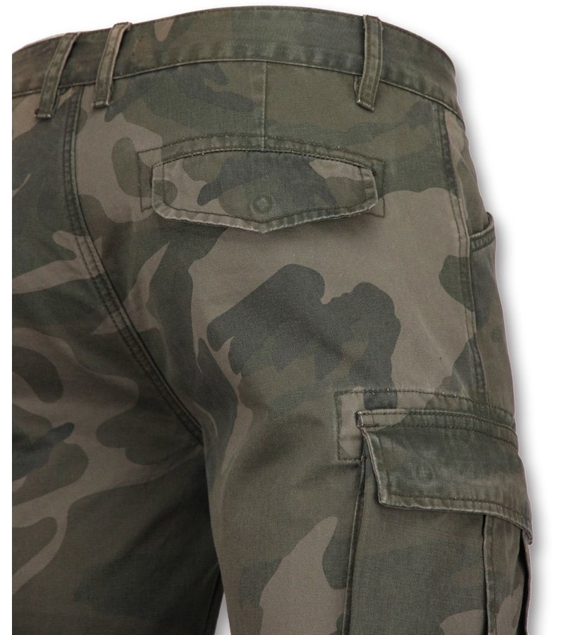 Enos Camouflage Shorts Pants Men - Grey