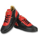 Cash Money Men Sneaker Luxury Black Red