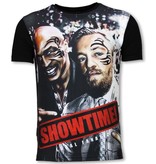 Local Fanatic Showtime - Digital Rhinestone T-shirt - Black