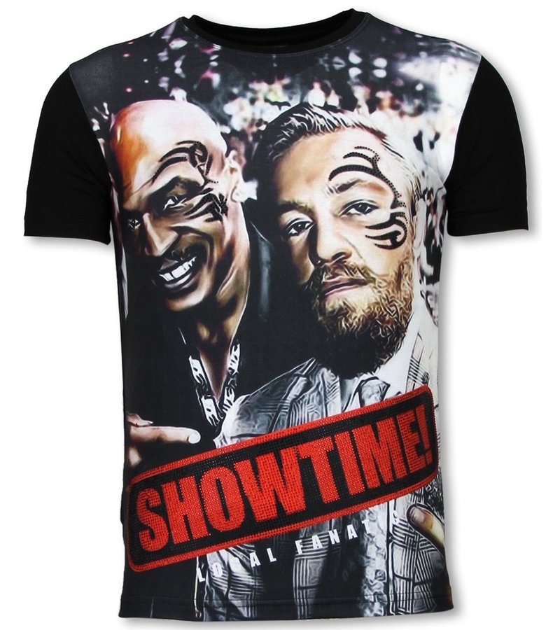 Local Fanatic Showtime - Digital Rhinestone T-shirt - Black