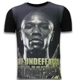 Local Fanatic The Undefeated Floyd  - Digital Rhinestone T-shirt - Black