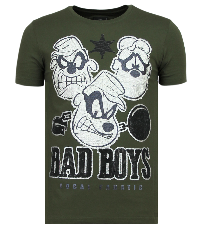 Local Fanatic Beagle Boys Funny T Shirt Men - Green