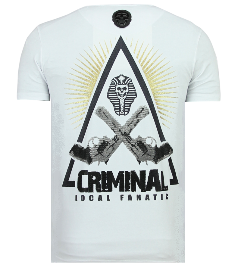 Local Fanatic Rebel Pharaoh Men T Shirt - White