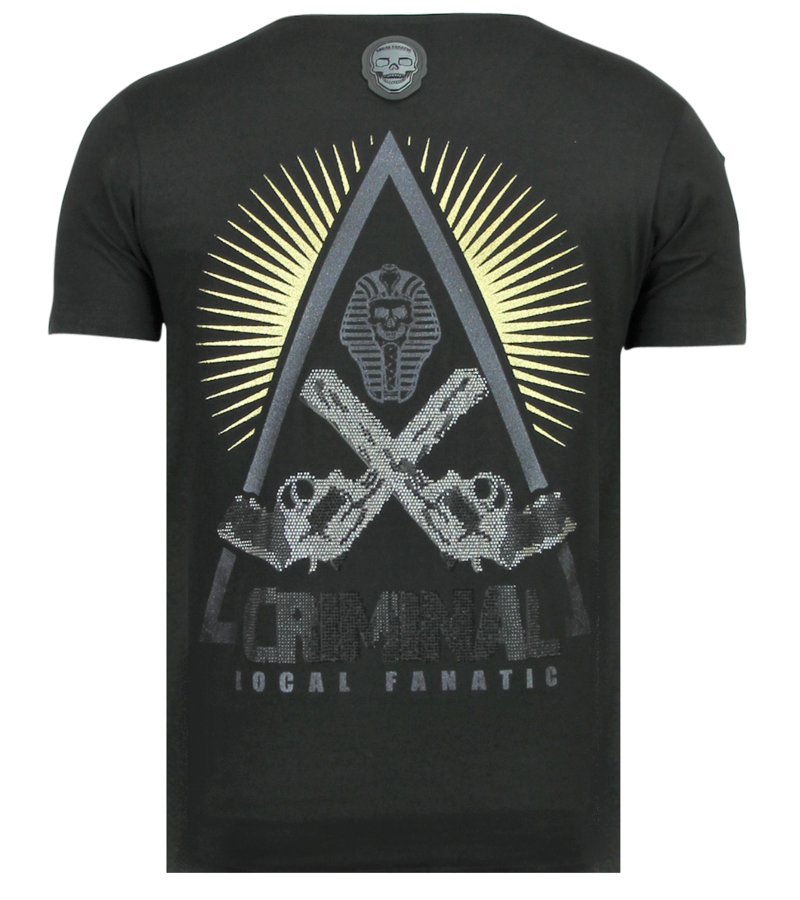 Local Fanatic Rebel Pharaoh Men T Shirt - Black