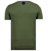 Local Fanatic Men Printed T Shirt ICONS - Green