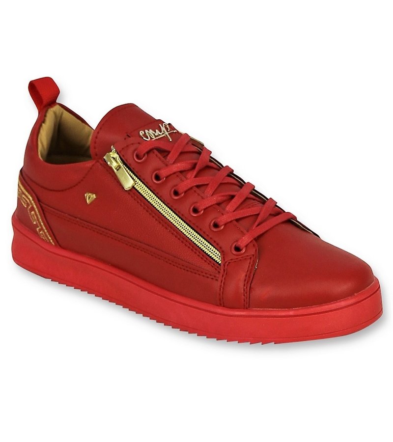 Cash Money Men Sneakers Cesar Red Gold - Red