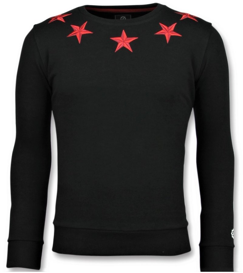 Local Fanatic Five Stars Men Exclusive Sweater - Black
