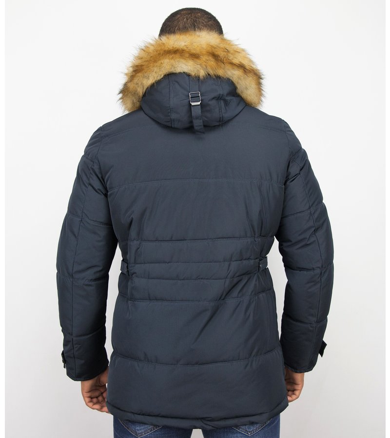 Enos Online Winter Coat For Men - Blue