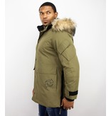Enos Winter Jacket Fur Collar Men - Green