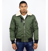 Y chromosome Casual Pilot Jacket - Bomber Jack - Green