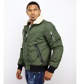 Y chromosome Casual Pilot Jacket - Bomber Jack - Green