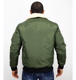 Y chromosome Casual Pilot Jacket - Bomber Jack - Green