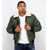 Y chromosome Casual Pilot Jacket - Bomber Jack - Green